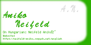 aniko neifeld business card